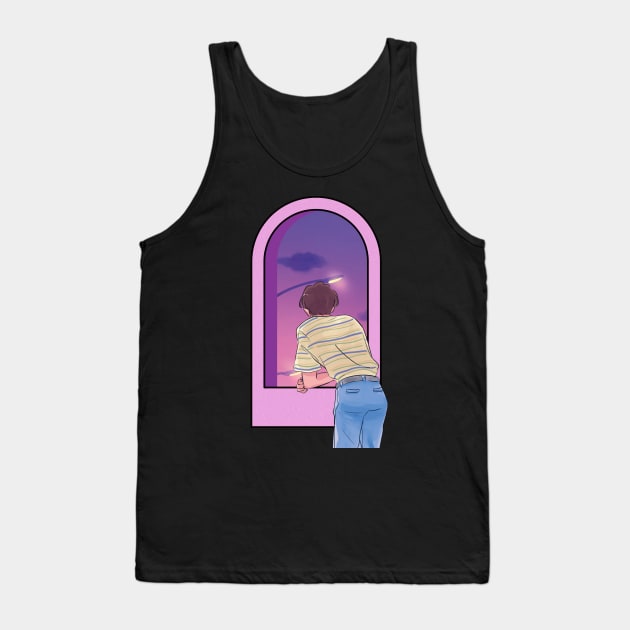 anime guy Tank Top by purplecrowshub